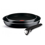 Набор из 3-х предметов 24/28/cъемная ручка TEFAL 4181820  INGENIO BLACK